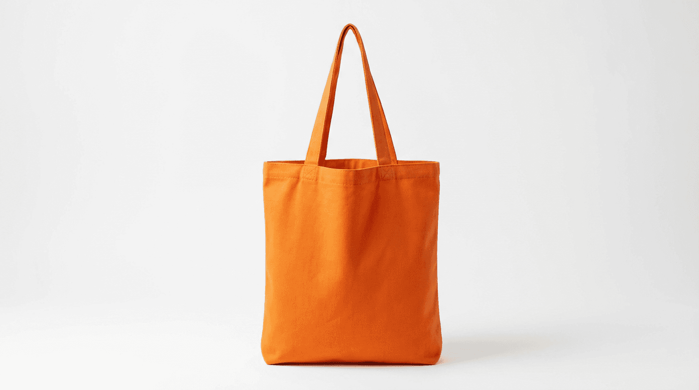 Canvas tote, orange