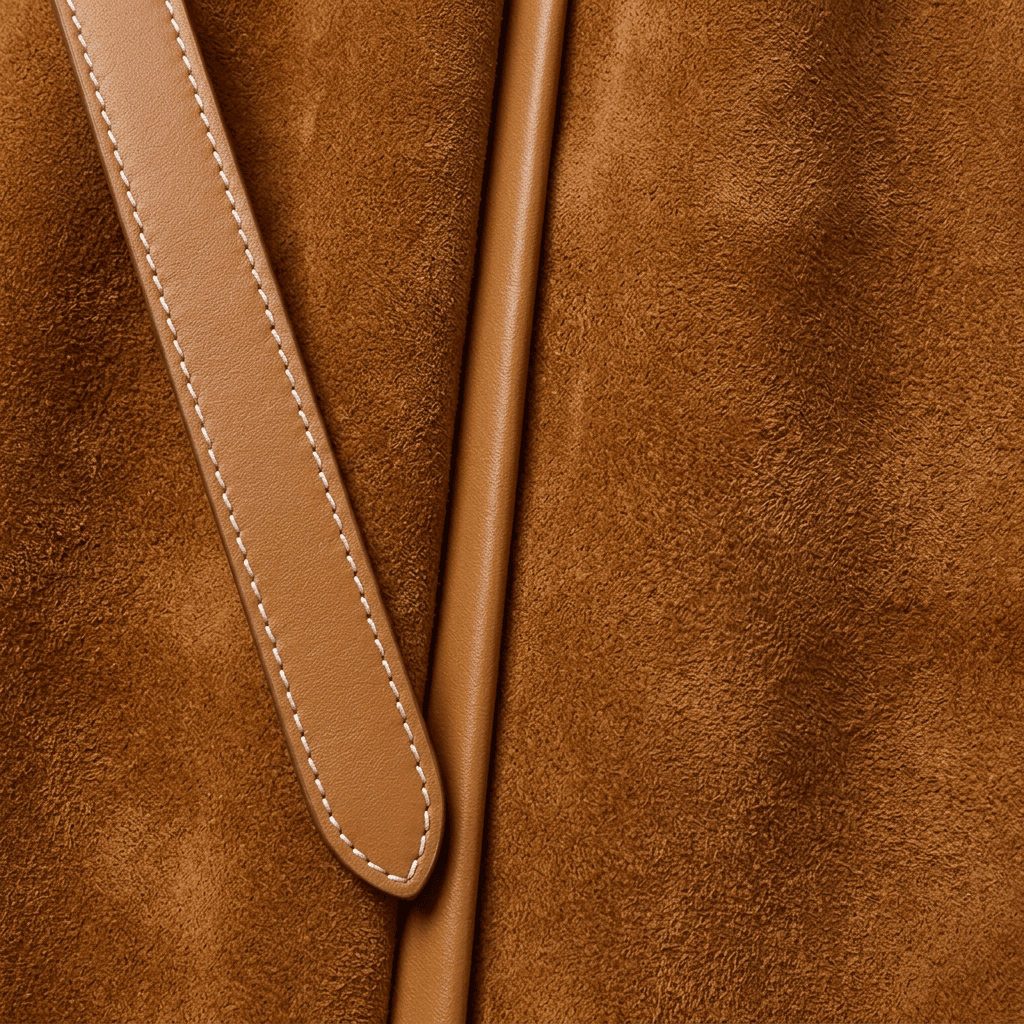 Tan suede swatch